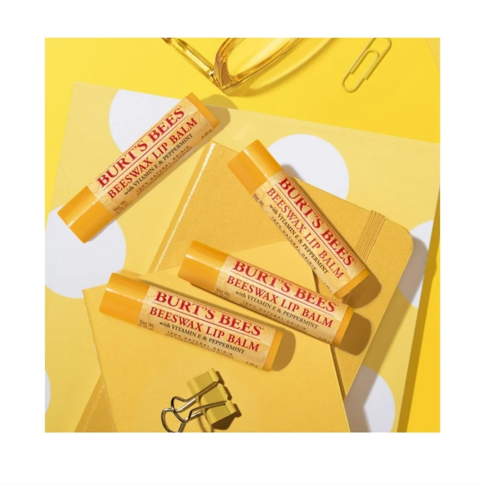 Burt's Bees Beeswax Lip Balm 4-Pack 🆕